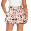 SCRAWLGOD Rooster Shorts for Girls 1T-2T Flower Girls Butterfly Shorts with Pockets Chicken Casual Breathable Athletic Running Shorts for Toddler Kids High Waisted Flowy Shorts Sports Skorts view 2