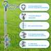 Insaga 17.5'' Fully Welded Ground Anchors with Chain, 3'' Wider Spiral Trampoline Anchors, 2pcs Mobile Home Anchors, Heavy Duty Earth Anchors for Sheds, Swing Sets, Canopies, Carports view 2