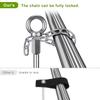 Insaga 17.5'' Fully Welded Ground Anchors with Chain, 3'' Wider Spiral Trampoline Anchors, 2pcs Mobile Home Anchors, Heavy Duty Earth Anchors for Sheds, Swing Sets, Canopies, Carports view 4