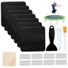 Trampoline Patch Repair Kit 4x4in Trampoline Patch for Holes or Tears Replacement Professional Trampoline Repair Kit Trampoline Accessories, Set 2(19Pcs) Tent Repair Kit Trampoline Repair Kit Trampol view 1