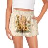 Pointodoor Guinea Pig Girl Athletic Ruffle Shorts Cute Summer Shorts for Girls 13-14 Sunflower High Waisted Yoga Dance Shorts Comfy Workout Gymnastics Shorts view 1