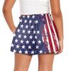 Pointodoor American Flag Shorts Girls Running Shorts Size 5-6 Girl's Athletic Ruffle Shorts Independence Day Casual High Waisted Yoga Dance Shorts Comfy Gymnastics Shorts view 2