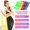 Resistance Bands, 5 Pcs Exercise Bands Elastic Stretch Bands for Yoga Pilates Stretching Fitness Strength Training, Workout Bands for Home Gym view 4
