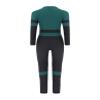 Hedmy Kid's Full Body Swimwear Boys One Piece Swimsuit Long-Sleeve Water Sportswear Rash Guard UPF 50+ Sunsuit Green 9-10 Years view 3