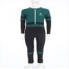 Hedmy Kid's Full Body Swimwear Boys One Piece Swimsuit Long-Sleeve Water Sportswear Rash Guard UPF 50+ Sunsuit Green 9-10 Years view 4