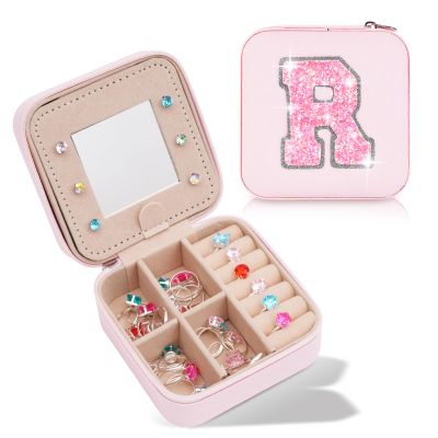 Uygafly Personalized Anniversary Wife's Birthday Gifts,Mothers Day Gifts for Women Wife,Wife Gifts from Husband,Cool Birthday Gifts for Wife,Jewelry Case Cute Jewelry Box for Women | Pink,R