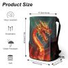 LMNGH Drawstring Backpack Sport Gym Dragon King in Fire Sackpack Bag With Side Pocket Resistant Sackpack for Women Men view 2