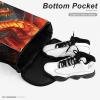 LMNGH Drawstring Backpack Sport Gym Dragon King in Fire Sackpack Bag With Side Pocket Resistant Sackpack for Women Men view 4