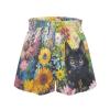 SCRAWLGOD Black Cat Shorts for Girls 5-6 Flower Summer Active Athletic Shorts for Toddler Girls Flowy Running Shorts Casual School Gym Butterfly Shorts High Waist Kids Cheer Shorts with Pocket view 4