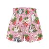 SCRAWLGOD Guinea Pig Shorts for Girls 14-16 Strawberry Teen Girls Flowy Shorts with Spandex Liner Flower 2 in 1 Athletic Running Shorts with Pockets Kids Butterfly Skorts Quick Dry Summer view 4