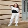 Arshiner Girls Activewear Set 3 Piece High Low Hem Overlay Top, Cami, and Sweatpants for Children 6-13 Years view 3