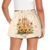Pointodoor Guinea Pig Girl Athletic Ruffle Shorts Cute Summer Shorts for Girls 5-6 Sunflower High Waisted Yoga Dance Shorts Comfy Workout Gymnastics Shorts view 2
