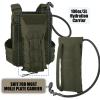 PETAC GEAR 1.5L / 3LTactical Hydration PackMolle Carrier Pouch for 50 oz /100 oz Hydration Bladder Daypack Water Backpack. (RG, 3L ( Bag only)) view 4