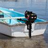 2-Stroke Outboard Motor, 52CC 1.45KW Heavy Duty Fishing Boat Engine w/CDI Ignition System, Boat Engine Water Cooling Outboard Motor for Fishing Boats, Inflatable Boats view 3
