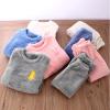 NineFit Basics Pajamas Fleece Pajama Set Winter Warm Plush Tops Pants Outfits Sleepwear Soft Comfy 2 Piece Jammies Loungewear Pjs Beige 13-14 Years view 2
