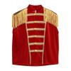 YONGHS Marching Band Suit Vest for Child Fringe Epaulet Military Drummer Parade Dressy Waistcoat Red 6 Years view 3