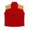 YONGHS Marching Band Suit Vest for Child Fringe Epaulet Military Drummer Parade Dressy Waistcoat Red 6 Years view 4