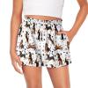 SCRAWLGOD Dachshund Shorts for Girls 3T-4T Dog Paw Girls Athletic Shorts Bone Summer Gym Yoga Running Shorts for Kids Casual High Waist Butterfly Shorts with Pockets Flowy Shorts and Liner view 1