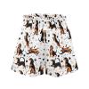 SCRAWLGOD Dachshund Shorts for Girls 3T-4T Dog Paw Girls Athletic Shorts Bone Summer Gym Yoga Running Shorts for Kids Casual High Waist Butterfly Shorts with Pockets Flowy Shorts and Liner view 4