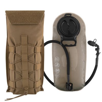 PETAC GEAR 1.5L / 3LTactical Hydration PackMolle Carrier Pouch for 50 oz /100 oz Hydration Bladder Daypack Water Backpack. (CB, 3L Combination Set)