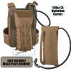PETAC GEAR 1.5L / 3LTactical Hydration PackMolle Carrier Pouch for 50 oz /100 oz Hydration Bladder Daypack Water Backpack. (CB, 3L Combination Set) view 2