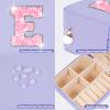 Uygafly Travel Essentials for Women - Travel Accessories Travel Stuff,Mini Jewelry Organizer Jewelry Case for Traveling,Cute Personalized Jewelry Box,Birthday Gifts for Girls Women | Lavender,E view 4