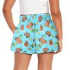 Pointodoor Capybara Toddler Shorts Girls Athletic Shorts 10T Girl Cute High Waist Running Soccer Shorts with Pockets for Kids Active Sports Volleyball 9-10 Years view 2