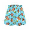 Pointodoor Capybara Toddler Shorts Girls Athletic Shorts 10T Girl Cute High Waist Running Soccer Shorts with Pockets for Kids Active Sports Volleyball 9-10 Years view 4