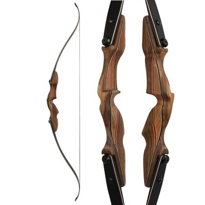 60 ILF Recurve Bow 30-60Lbs Wood Riser Takedown Recurve Bow American Hunting Bow Right Handed (Only Bow, 35 Lbs)