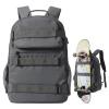 Skateboard Backpack, Large Skateboard Bag for Men and Women Laptop Bag with USB Port, for Skateboarding, College, Travel (Grey) view 1