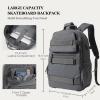 Skateboard Backpack, Large Skateboard Bag for Men and Women Laptop Bag with USB Port, for Skateboarding, College, Travel (Grey) view 2