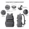 Skateboard Backpack, Large Skateboard Bag for Men and Women Laptop Bag with USB Port, for Skateboarding, College, Travel (Grey) view 4