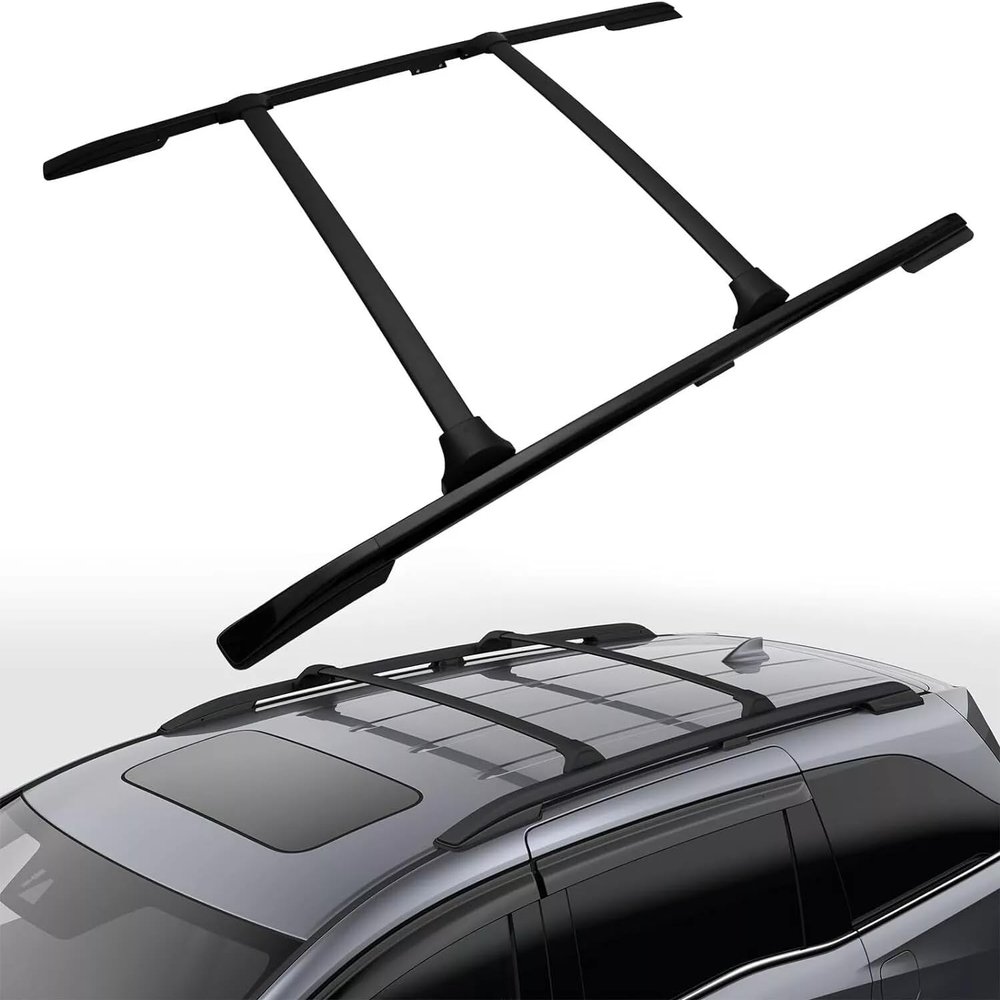 ManiGoon 4Pcs Roof Rack Side Rails + Cross Bars Fits for 2018-2024 Honda Odyssey Roof Rail Racks Cargo Crossbar Cross Bars, Black