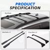 ManiGoon 4Pcs Roof Rack Side Rails + Cross Bars Fits for 2018-2024 Honda Odyssey Roof Rail Racks Cargo Crossbar Cross Bars, Black view 2