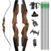 60 ILF Recurve Bow 30-60Lbs Wood Riser Takedown Recurve Bow American Hunting Bow Right Handed (Bow Set, 35 Lbs) view 1