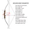 60 ILF Recurve Bow 30-60Lbs Wood Riser Takedown Recurve Bow American Hunting Bow Right Handed (Bow Set, 35 Lbs) view 2