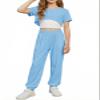 Arshiner Tween Girls Activewear 3 Piece Set High Low Hem Top, Cami, and Sweatpants for Kids 6-13 Years