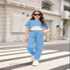 Arshiner Tween Girls Activewear 3 Piece Set High Low Hem Top, Cami, and Sweatpants for Kids 6-13 Years view 2