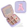Uygafly Christmas Gifts for Teens Girls - Gifts for Teen Girl Trendy Stuff,Birthday Gifts for 5 6 7 8 9 10 11 12 13 14 15 Year Old Girls,Cute Travel Jewelry Case Small Box | Lavender,A view 1