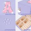 Uygafly Christmas Gifts for Teens Girls - Gifts for Teen Girl Trendy Stuff,Birthday Gifts for 5 6 7 8 9 10 11 12 13 14 15 Year Old Girls,Cute Travel Jewelry Case Small Box | Lavender,A view 4