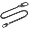 Ahiller Men's Heavy Duty Wallet Chains - 25" Stainless Steel Key Chain with Alloy Carabiner & Double Lock, for Biker Punk Style Accessories (DK-Gunmetal-JR-1P) view 1