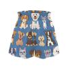 SCRAWLGOD Cartoon Dog Shorts for Girls 4T Summer Kids Butterfly Skirts 2 in 1 Running Shorts for Toddler Girls Flowy Shorts with Pockets Breathable High Waisted Athletic Shorts Soft Liner view 4