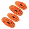 BIUDECO 2pairs Bowling Shoe Covers Lint Overshoes Youth Bowling Footwear Sports Accessory Adults Protector Indoor Overshoes Golden view 1