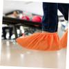 BIUDECO 2pairs Bowling Shoe Covers Lint Overshoes Youth Bowling Footwear Sports Accessory Adults Protector Indoor Overshoes Golden view 2