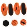 BIUDECO 2pairs Bowling Shoe Covers Lint Overshoes Youth Bowling Footwear Sports Accessory Adults Protector Indoor Overshoes Golden view 3