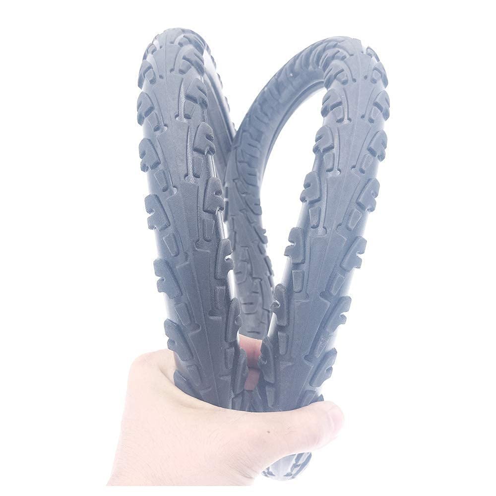 EliteBloom 24x1.95 Explosion-Proof Solid Tire 21mm Card Slot Low Resistance Non-Slip Wear-Resistant Non-Inflatable Maintenance-Free Bicycle Tire,Wearable