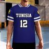 Vafogehu Flag of Tunisia Men's Football Jersey Basketball Jersey Short Sleeve Casual T-Shirt 4XL view 2