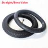 Bike Inner Tube 14x2.125 Inch Rubber Non Slip Wear Resistant Bicycle Replacement Tire for Straight/Bent Valve Inner Tube Black Bent Valve Inner Tube view 2