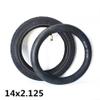 Bike Inner Tube 14x2.125 Inch Rubber Non Slip Wear Resistant Bicycle Replacement Tire for Straight/Bent Valve Inner Tube Black Bent Valve Inner Tube view 3