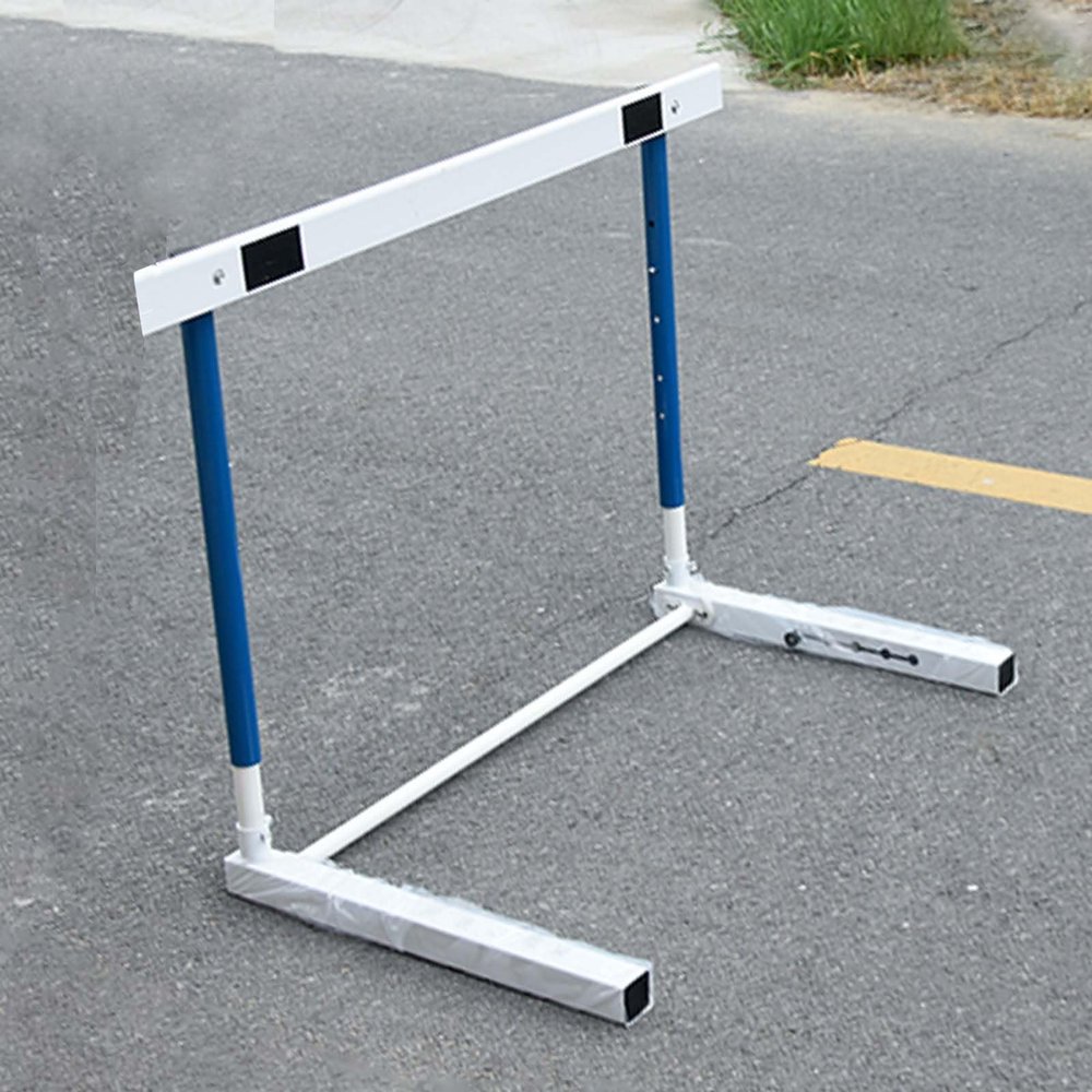 CMYUN Adult Kids Athletes Training Hurdles, 30"-42" Track & Field Hurdles for School Gym, Metal Hurdle for Horse Dog Jumping Training, Lightweight